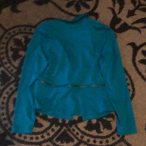 Teal Women's Blazer - Picture 5 of 5